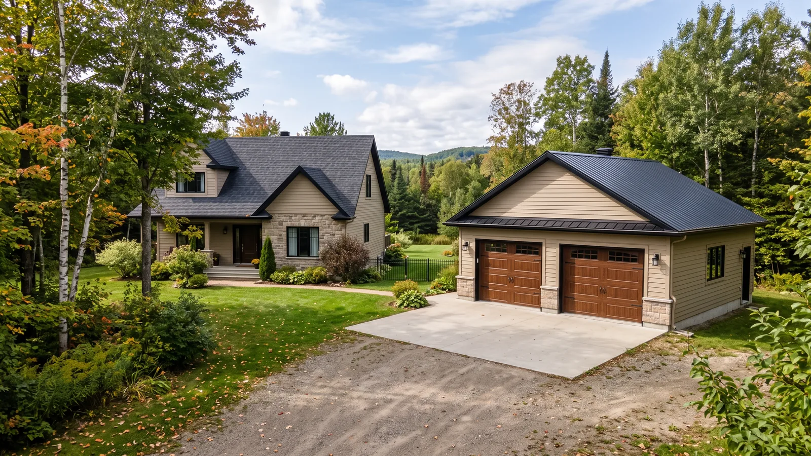 Projet de garage résidentiel à Saguenay, Québec