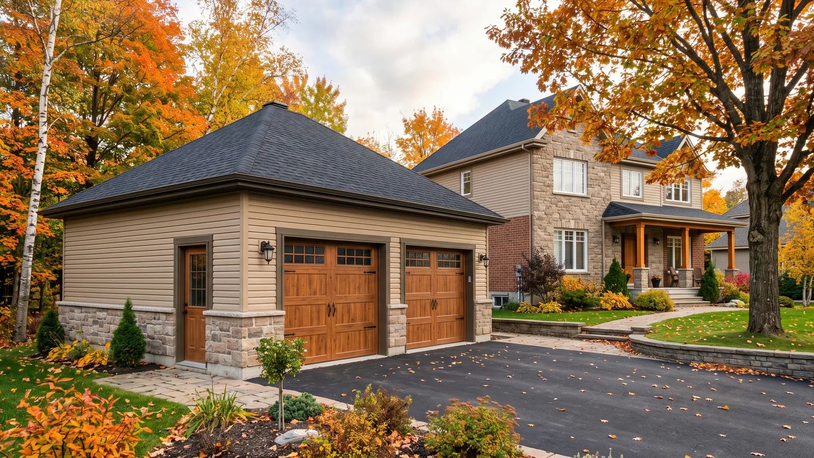 Garage résidentiel et maison à Rawdon