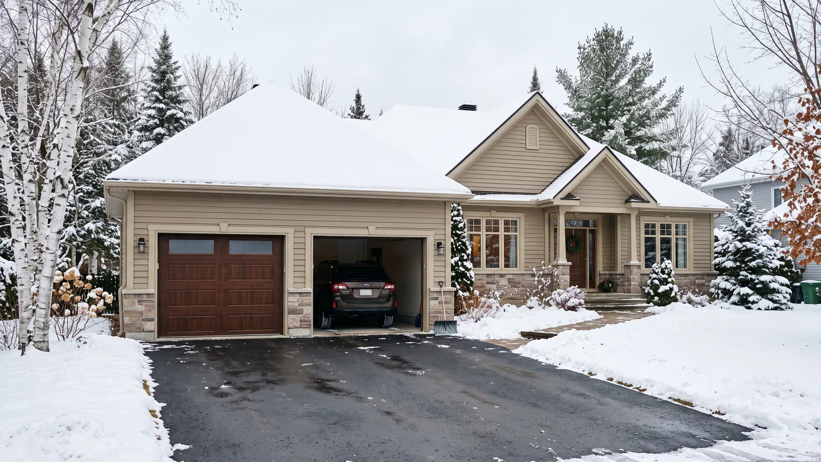 Projet de garage résidentiel à Saint-Raymond, Québec