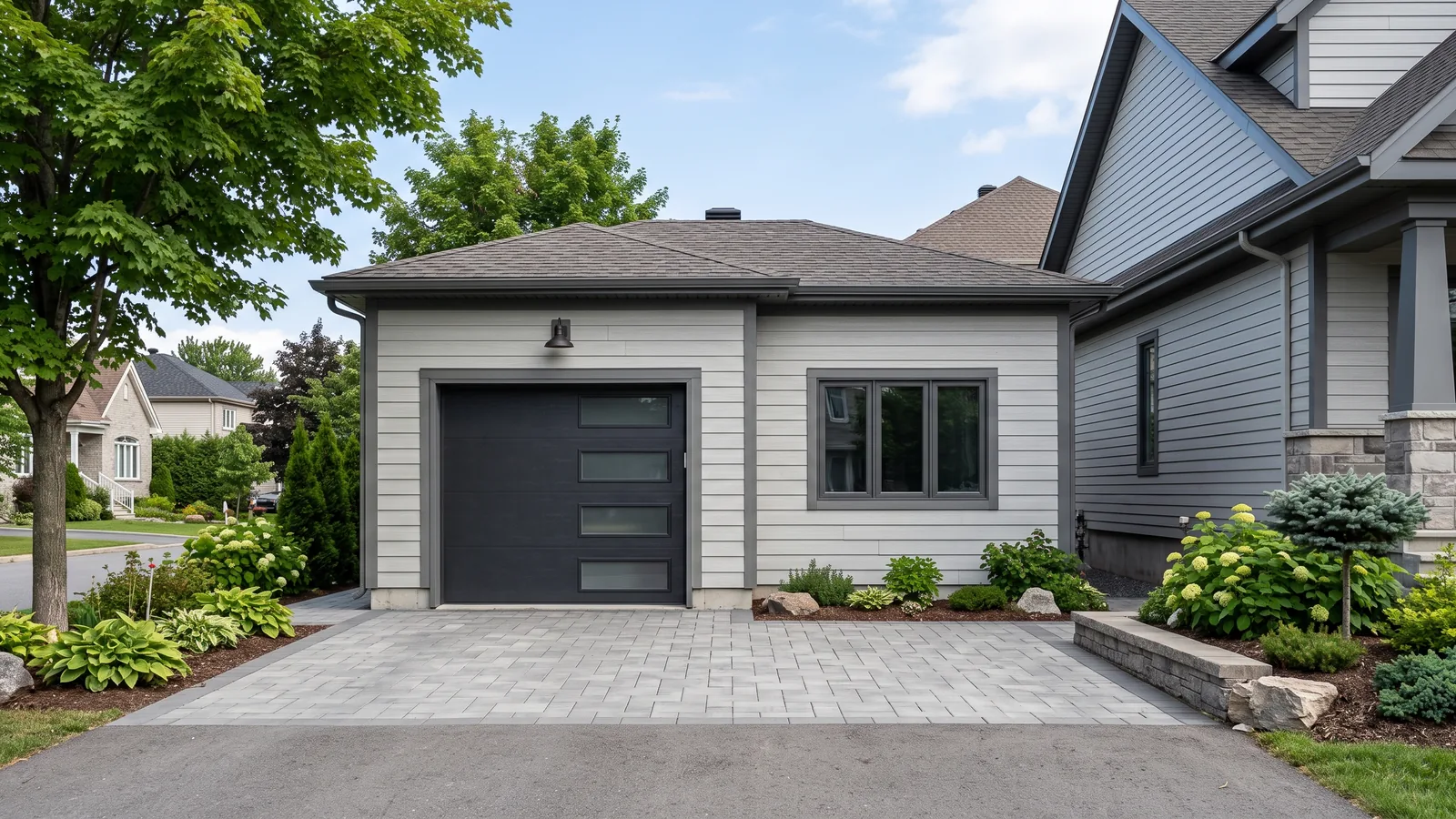 Garage résidentiel et maison à Pontiac